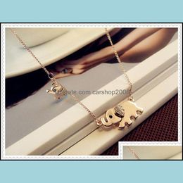 Hangende kettingen olifant ketting vintage walkair geluk charmant schattig kristal mooier chocker drop levering 2021 juwelen carshop2006 dhyvu