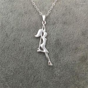 Hanger Kettingen Elfin Trendy Paaldanser Ketting Strip Silhouet Cadeau Voor Vrijgezellenfeest Vrouwen Figuur Sieraden