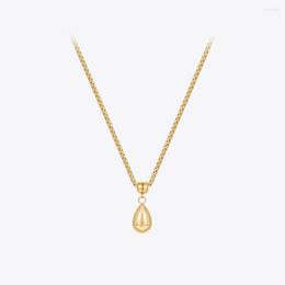 Pendentif Colliers ENFASHION Pluie Goutte Collier Pour Femmes Bijoux Para Mujer 18K Plaqué Or Couleur À La Mode P233396