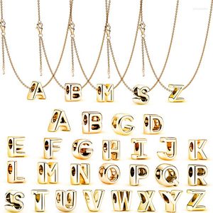 Hanger Kettingen EOVNP Goud Kleur Letters Van Een Alfabet Ketting Voor Vrouwen Mannen Lange Ketting Choker Merk Engagement Sieraden Gift