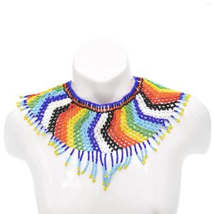 Hanger kettingen etnische boho kralen kraag choker voor vrouwen handgemaakte verklaring collier femme African Tribal Party Gift