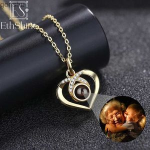 Colliers pendents ethshine Project personnalisé Collier photo personnalisé Pet Photo Pendante Chaîne commémorative Gift Valentin Day Giftwx