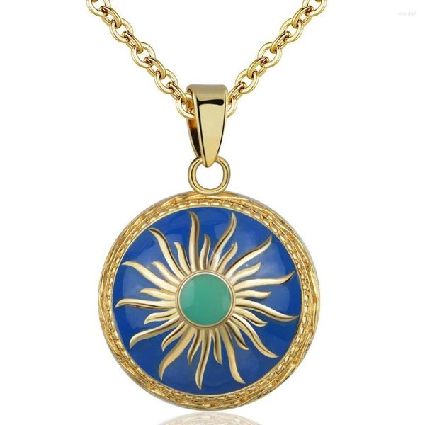 Pendentif Colliers Eudora Harmony Ball Collier Carillon Cloche Maternelle Bola Apaiser Fœtal Prénatal Avec Bleu Soleil Femmes Bijoux