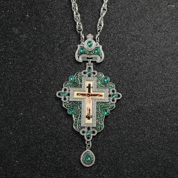 Colliers pendants Europe et Amérique Religion Collier chrétien Vendredi Jésus Cross Croix Longues Foi religieuse Bijoux Dieu Cadeaux