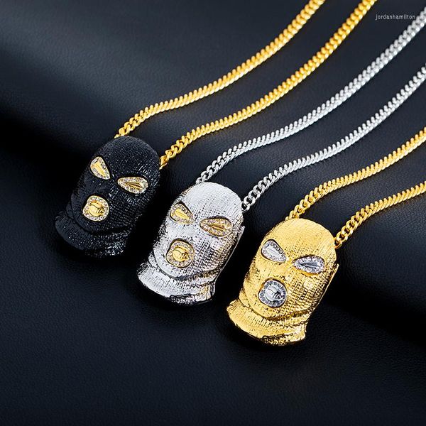 Collares pendientes Europa y los Estados Unidos Comercio Hip Hop Anti-terrorismo Sombrero Collar Moda Personalidad Máscara Accesorios