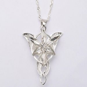 Hangende kettingen Europa De Verenigde Staten ster Crystal Necklace Ring King Elf Princess Ornamenten Gray Man