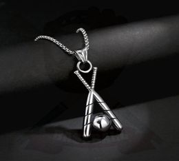 Colliers pendants Collier de baseball aux hommes américains européens