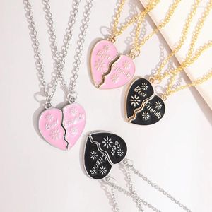 Colliers pendants Européen et américain en forme de cœur petit collier de soleil bon ami amour couture en gros en gros