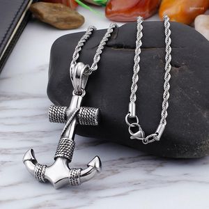 Pendentif Colliers Européen Et Américain Vente De Mode Navy Old Anchor Collier Accessoires Vêtements Pour Hommes