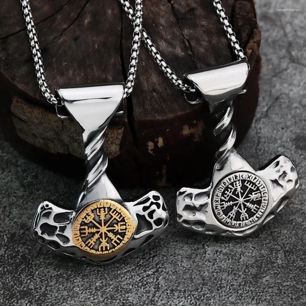 Colliers pendants style européen et américain Viking en bateau personnalisé Ancre Collier pour hommes en acier