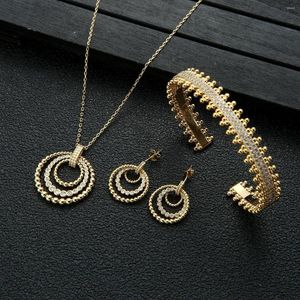 Colliers pendants Style Europ￩en Middle East Vintage Lumi￨re Temp￩rament de luxe Bracelet Boucle d'oreille