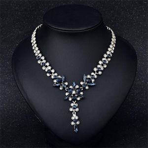 Hanger Kettingen Overdreven Glanzende Choker Strass Kristal Sleutelbeen Ketting Ketting Voor Vrouwen Party Prom Sieraden