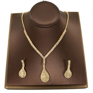 Hanger Kettingen Prachtige Mode Eenvoudige Kubieke Zirconia Glanzende Kristallen Vrouwen Oorbellen Ketting Set Voor Bruiden Bruiloft Kostuum Sieraden Set 230718