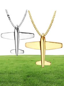 Hangende kettingen Eyeyoyo eenvoudige Men039S roestvrijstalen vliegtuig vliegtuig ketting mannen of vrouwen ketting sieraden geschenken 2021 fashi2496212