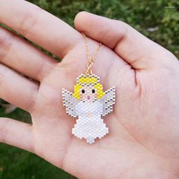 Pendentif colliers Fairywoo Miyuki ange bijoux aile collier pour filles mignon mode or chaîne tour de cou enfant cadeaux doux