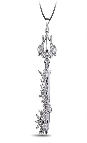 Colliers pendentifs Fans magie Bijoux Bijoux Déclaration des femmes Collier Kingdom Hearts Chain de cuir Game KH 3 Pendants clés Men 1126332