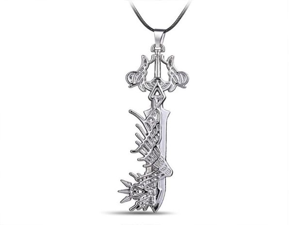 Colliers pendentiels ventilateurs magiques Bijoux Bijoux Déclaration des femmes Collier Kingdom Hearts Chaîne en cuir Game KH 3 Pendants clés Men 6463545