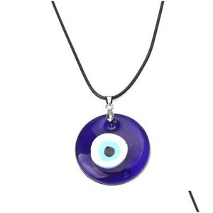Pendentif Colliers Mode 30mm Evil Eye Pendentifs pour femmes hommes Turquie Blue Eyes Lucky Collier Collier Bijoux Accessoires Drop Deliver OTB6O