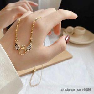 Colliers pendentifs Fashion Angel Ailes Beau Collier Simple and Luxury Small Wings Publicité Anneau Collier Chaîne Girl Girl