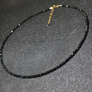 Colliers pendentiels Brand de mode simple Black Perle Collier court bijoux de bijoux pour femmes Bijoux Femme 2024 J240513
