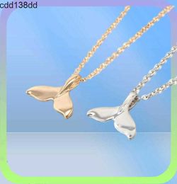 Colliers pendants Collier couloir de bouclier vintage Vintage simple baleine queue de poisson dauphin charme de la chaîne de lame