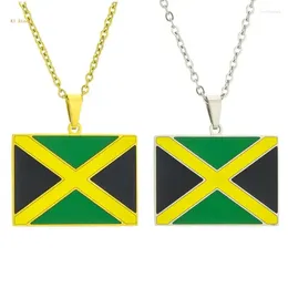 Colliers pendentifs Collier de carte country pour femmes Gift Jamaïque