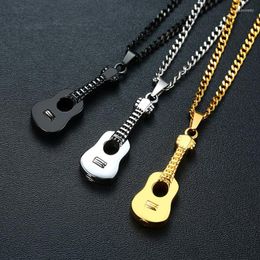 Pendentif Colliers Mode Creative Guitar Cendres Collier Crémation Bijoux Musicien Memorial Loisirs