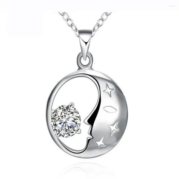 Pendentif Colliers Mode Cz Boule Creuse Conception 925 Sterling Argent ColorcolorPendentif Collier Pour Femmes Bijoux Cadeaux De Noël