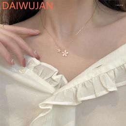 Hanger Kettingen Mode Daisy Ketting Dames Opaal Bloem Verstelbare Ketting Accessoires Sieraden Groothandel