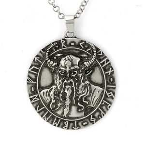 Colliers pendants mode Film Mythe Vikings Odin God Warrior Men's Metal Collier
