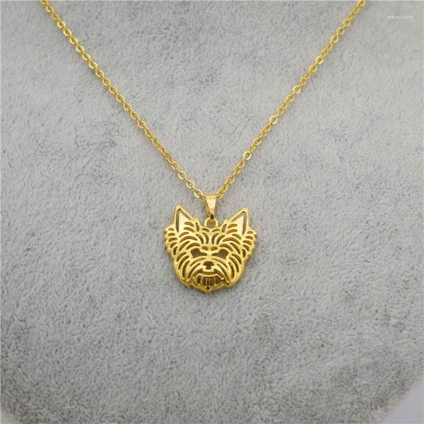 Pendentif Colliers Mode Halloween Boho Chi Yorkshire Terrier Collier Pour Femmes Ras Du Cou Collares Bijoux En Gros Hip Hop