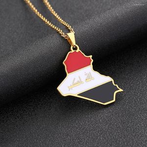 Pendentif Colliers Mode Irak Collier Amour Femmes Hommes Bijoux Amitié Amoureux Cadeaux