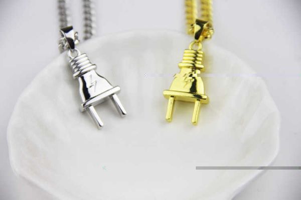 Collares colgantes Joyería de moda Hip hop Charm Plug The Collar para hombres P230327