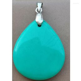 Pendentif Colliers Bijoux De Mode Howlite Goutte D'eau Art Perle Ovale 1pcs D2526