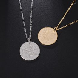 Hanger Kettingen Mode Mannen En Vrouwen Kunnen Kiezen Klassieke Prachtige Elizabeth Ii Coin Rvs Ketting Straat Sieraden Gift