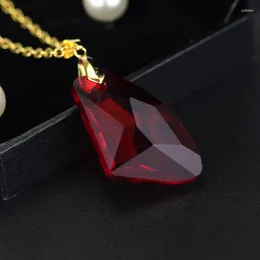 Colliers pendents Movie Fashion Charme Sorcerer Philosophe Magic Stone Collier Red Acrylic Jewelry Adorment pour hommes Goons Femmes Cadeaux