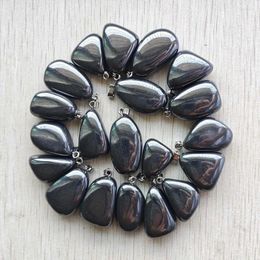 Anhänger Halsketten Mode Natürliche Hämatit Stein Gute Qualität Unregelmäßige Anhänger Diy Schmuck Machen Großhandel 20 teile/los