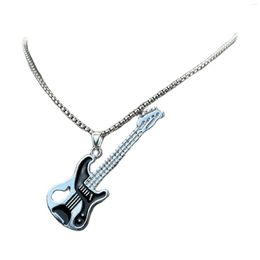 Pendentif Colliers Mode Qualité Hip-Hop Rock Roll Street Style City Boy Guitare Collier Bijoux