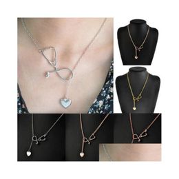 Hanger Kettingen Mode Stethoscoop Ketting Hart Met Strass Arts Verpleegkundige Afstuderen Medisch Cadeau 3 Kleuren Drop Delivery Jood Otrwp