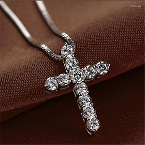 Pendentif Colliers Mode Tendance Strass Croix Collier Simple Crucifix Pour Femme Et Homme Bijoux En GrosPendentif