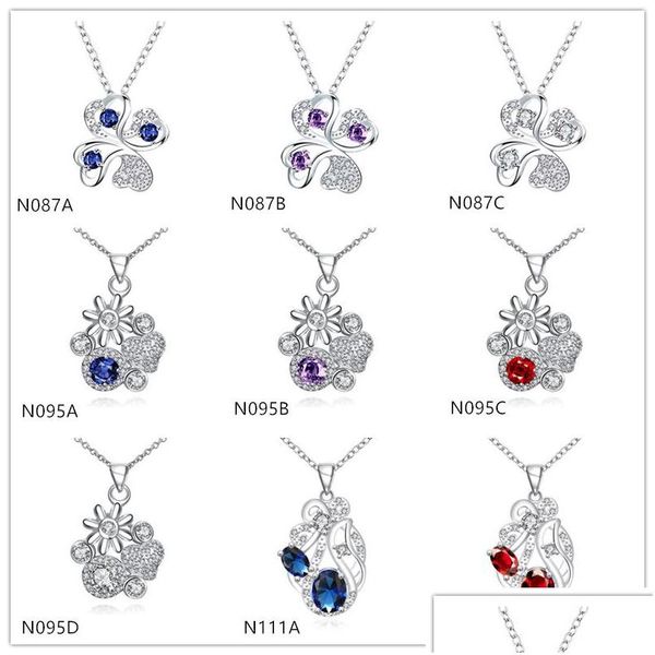 Pendentif Colliers Mode Femmes Gemstone 925 Sier Collier Pendentifs Style Mixte Sterling Plaqué Gtn3 Drop Delivery Bijoux Dhthr