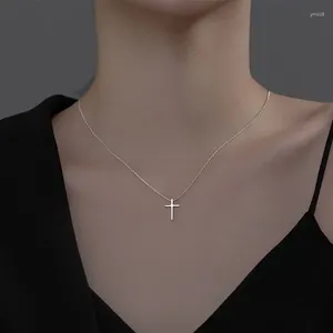 Hangende kettingen modieuze en minimalistische kruisketting voor vrouwen heren ketting punk hiphop sieraden cadeau