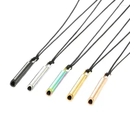 Colliers pendentifs Collier de respiration à la mode avec carte élégante Mindfulness Neckchains Bijoux pour la recherche de la paix et la réduction du stress