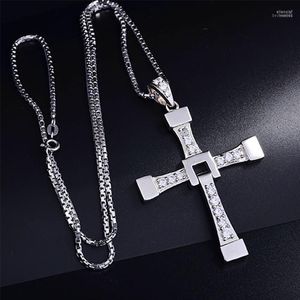 Hanger kettingen snel en woedend Dominic Toretto Cross S925 Sterling zilveren ketting sieraden gratis met cadeaubon voor mannen vriendje geschenken el el