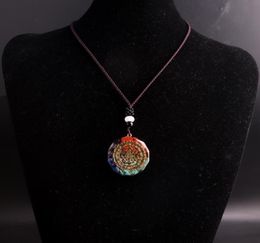Ожерелья с подвесками для капель, оргонит, чакра, целебная энергия, ожерелье из натурального камня, ювелирные изделия для медитации, маятник3912948