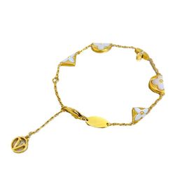 Colliers pendentif pour femmes élégant 4/quatre feuilles trèfle médaillon collier de haute qualité chaînes ras du cou bijoux de créateur plaqué or 18 carats filles cadeau mode