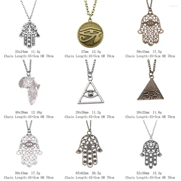 Pendentif Colliers pour vous Collier Main de Fatima Eye Horus Bijoux Outils Couple Pendentifs