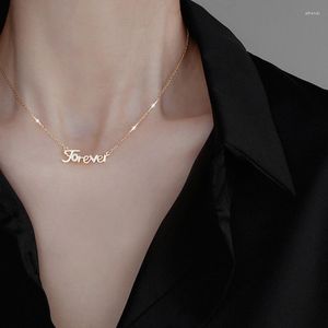 Hanger Kettingen Forever Love Romantische Mode Zilver Goud Kleur Infinity Ketting CZ Lucky Hart Voor Vrouwen Gift Sieraden