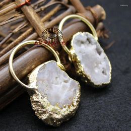Colliers pendants Freeform White Crystal Quartz Tran