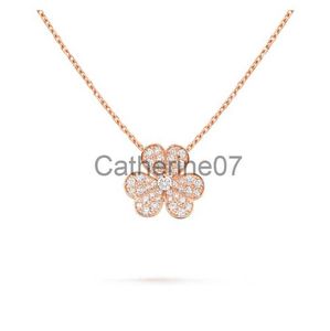 Hanger Kettingen frivole hanger ketting 3 klavertje ketting Meerdere specificaties Meerdere stijlen goud rosé goud zilver kristal diamant hals J0725